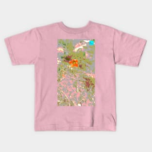 orange wildflower poster Kids T-Shirt